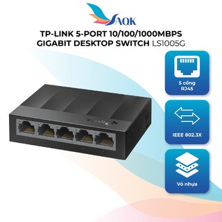 Switch TP-Link 5-Port 10/100/1000Mbps Gigabit Desktop Switch LS1005G - Hàng chính hãng