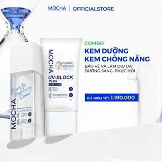  Combo Kem Dưỡng và Kem Chống Nắng Mocha Bảo Vệ Và Dưỡng Sáng Da Tặng 1 Sữa Rửa Mặt B5 25gr 