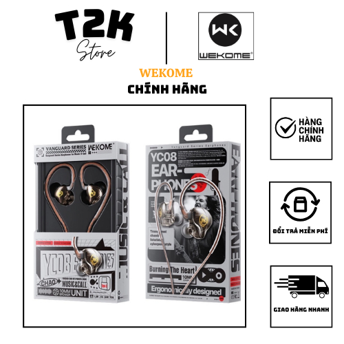 Tai Nghe Có Dây Gaming WEKOME YC-08 Chính Hãng