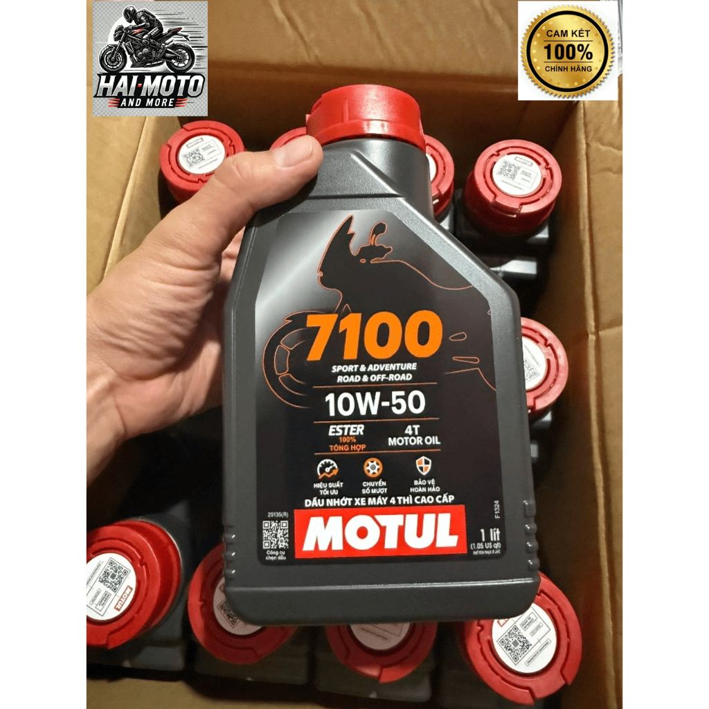 [mẫu mới] MOTUL 7100 10W50 (full tổng hợp) API SP CAM KẾT 100% MOTUL VN