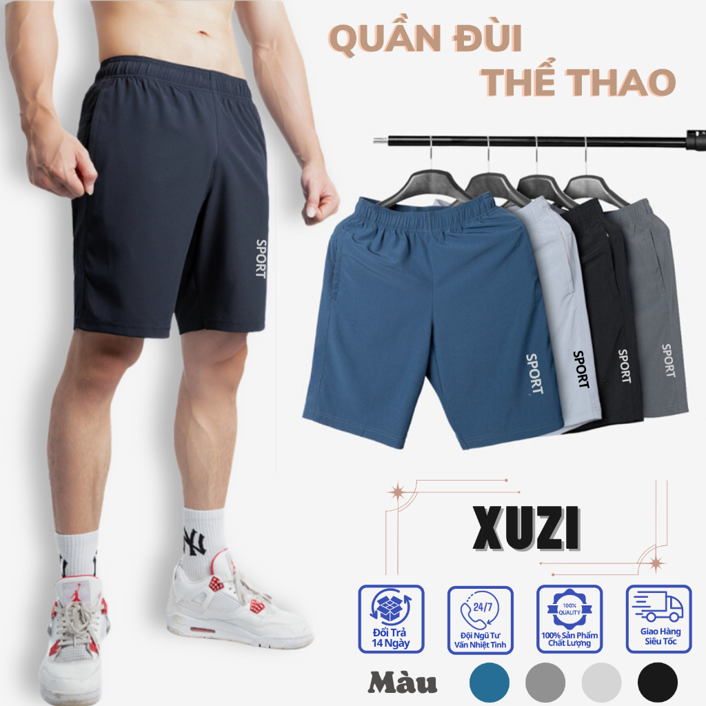 ( Chất Đẹp) Combo 5 Quần đùi nam thể thao quần short chạy bộ vải gió mềm mại dáng sport co dãn tốt