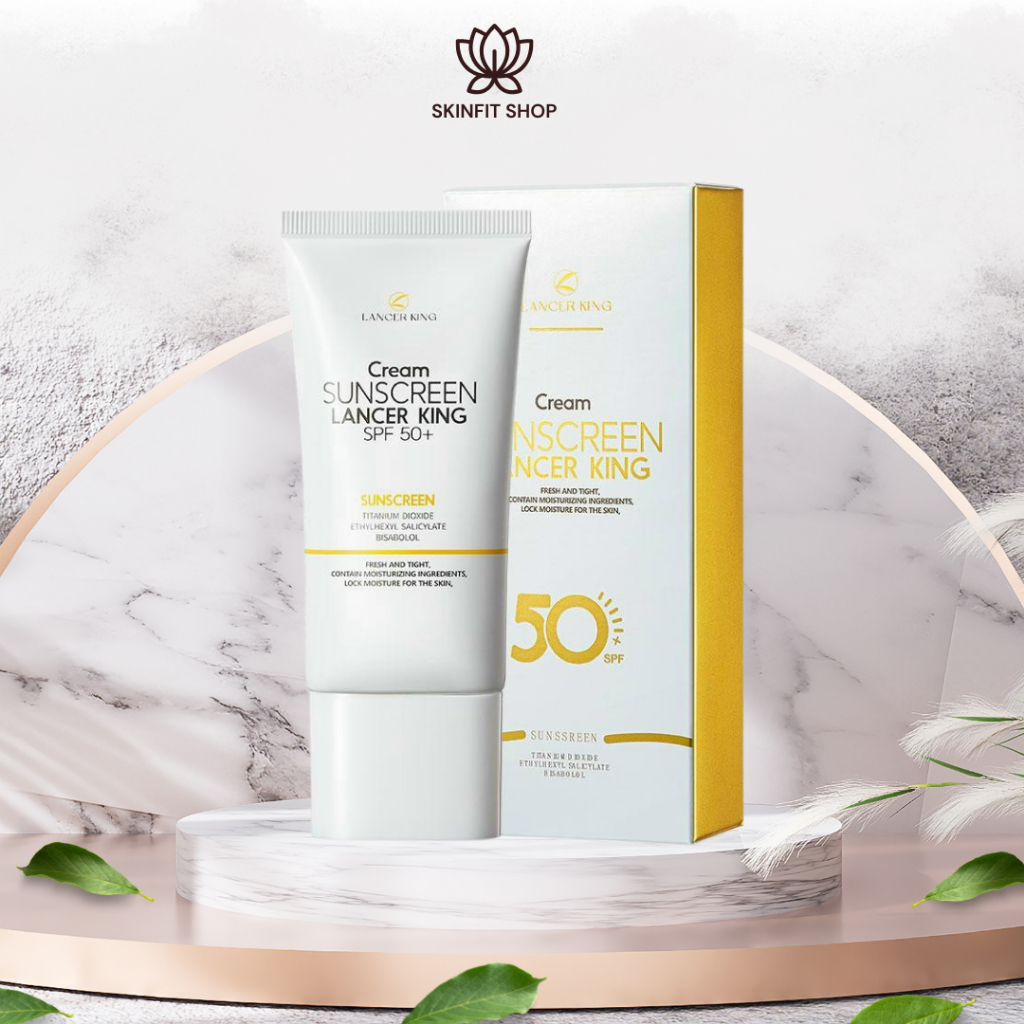 Kem Chống Nắng Lancer King Sunscreen Cream Sunblock SPF50+ Moisturizing Waterproof Whitening UV Prot