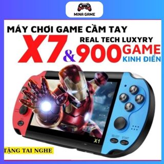 Máy chơi game cầm tay X7 gồm 900 trò, màn hình 4.3 / 5.1 inch, nghe nhạc, xem phim, đọc sách