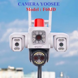  Camera Wifi YooSee 3 MẮT siêu ZOOM F60JD   Q26D - 3 mắt phóng to Zoom-FHD siêu nét góc rộng ban đêm xem có màu 