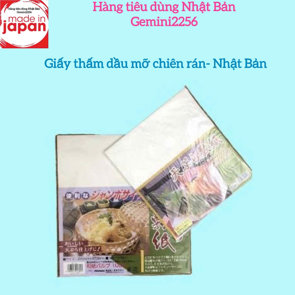 Set 50 tờ giấy thấm dầu mỡ chiên rán