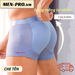 Quần độn mông nam boxer Men pro nâng mông tụ nhiên. quần lót nâng vòng 3 nam thun lưới thoáng mát