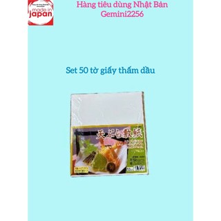 Set 50 tờ giấy thấm dầu mỡ chiên rán