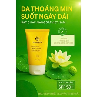 🌟Kem Chống Nắng Intensive Triple Care Suncreen Bamboo🌟