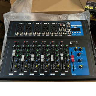 Bộ Mixer F7 Kết Nối Bluetooth Có 5 Đường Chỉnh âm thanh, Livestreem, Tặng Kèm Dây Hoa Sen 2 Ra 2