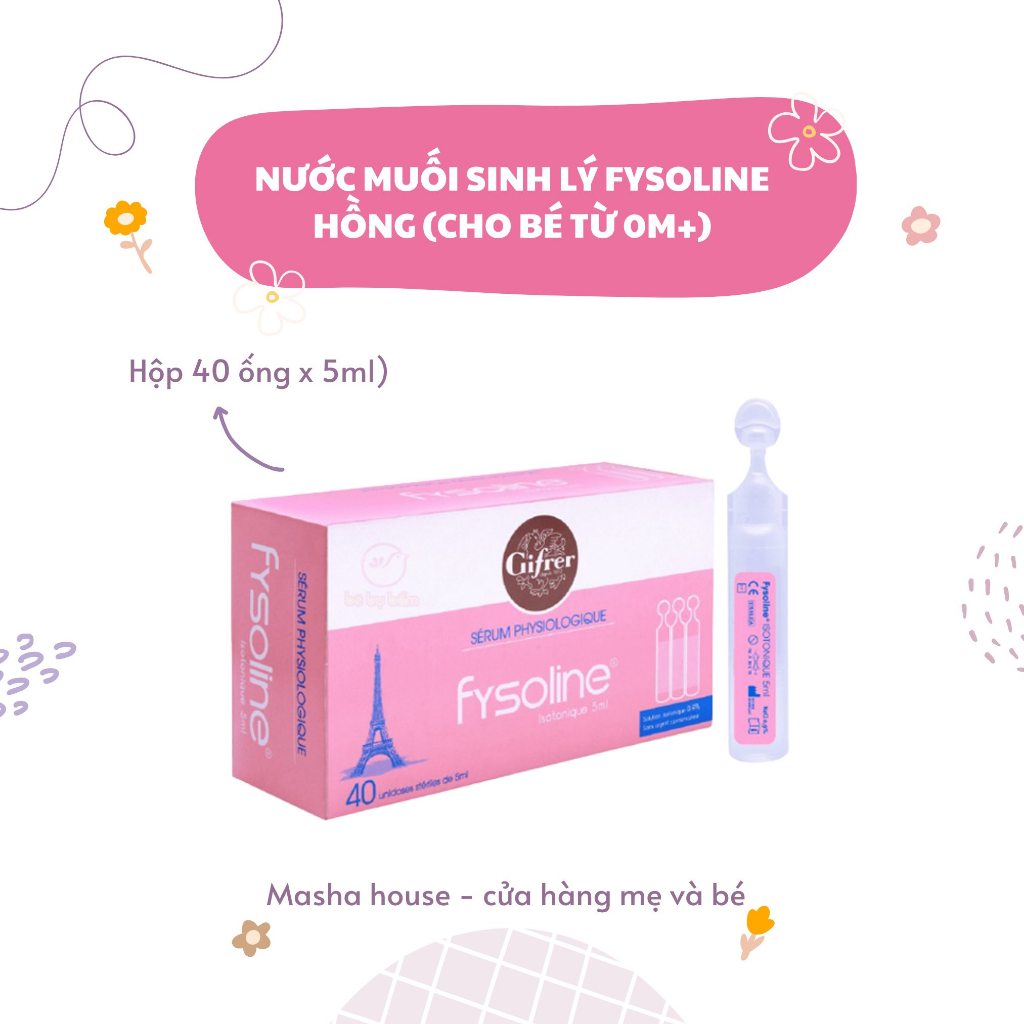 Nước muối sinh lý Fysoline hồng 5ml