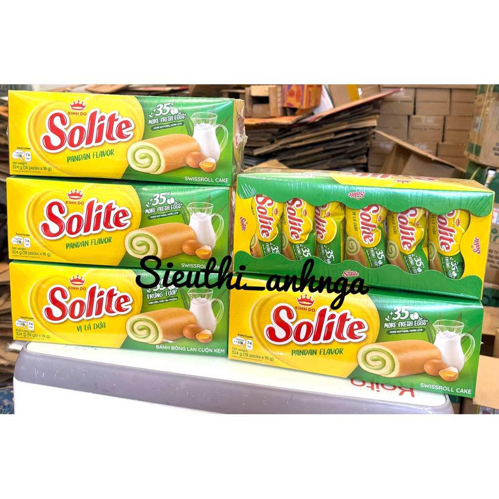 Bánh Bông Lan Solite Cuộn Kinh Đô 324G