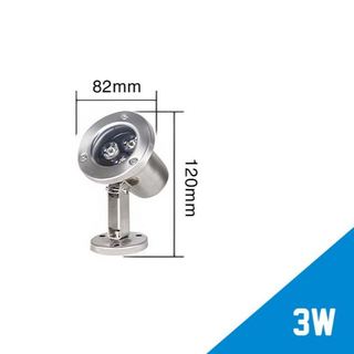 Đèn Led Âm Nước 3W Chiếu Pha Cho Đài Phun Nước cảnh quan sân vườn trang trí đèn ngoài trời