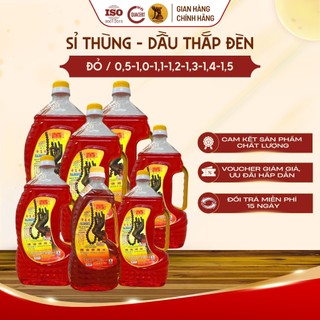  {Sỉ Thùng - Đỏ} Dầu Cát Tường Lưu Ly Dầu Thắp Đèn Thờ Cúng |FUSILUNG| 