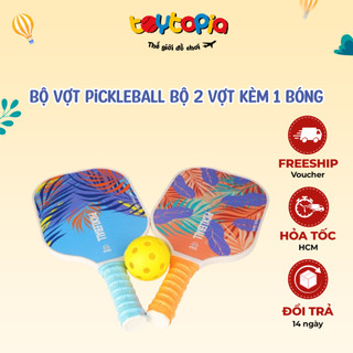 Bộ vợt pickleball bộ 2 vợt kèm 1 bóng, thiết kế thể thao cho người mới chơi & chuyên nghiệp