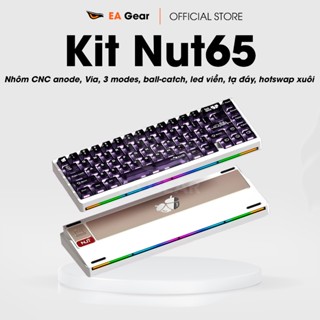 [Hàng Sẵn] Kit Bàn Phím Cơ Weikav Nut65 Nhôm CNC Bản Nâng Cấp Hoàn Hảo Của Lucky65 - EA Gear
