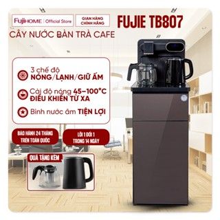  Cây nước nóng lạnh kết hợp bàn trà cafe FujiE TB807 máy nước nóng bình âm cài đặt nhiệt độ sôi điều khiển từ xa 
