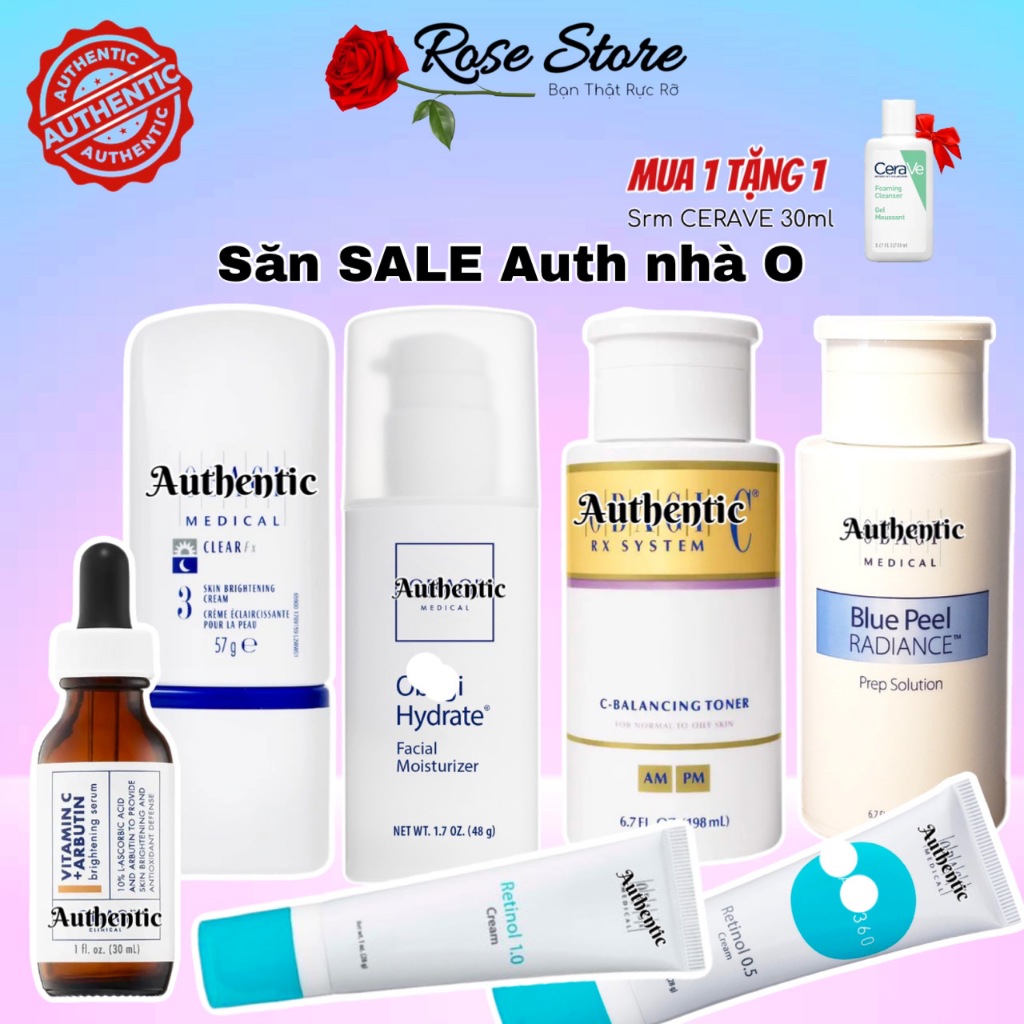 [SALE AUTH] Kem Nám FX3, Kem Phục Hồi, Re 0.5 1.0, Serum Abutin VitC, Toner C, Peel Da,.. (SP NHÀ 0)