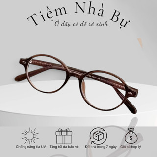 Gọng kính Bự Store dáng oval nhỏ Hàn Quốc Gọng chân cốt - 2186