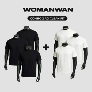    COMBO    2 Áo Thun Nam Nữ Tôn Chiều Cao Clean Fit Cổ Tròn Vải Chống Nhăn - WOMAN WAN Cổ Tròn Menswear 