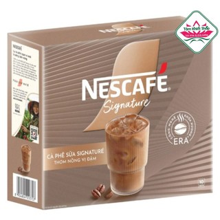  cà phê Nescafe sữa Signature hộp 280gr 10 gói .hsd:5 26 