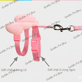Dây Dắt Chó Mèo Cánh Thiên Thần | Dây Dẫn Chó Mèo Đẹp, An Toàn, Tiện Lợi 64