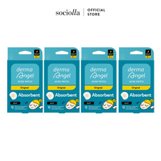  Combo 4 Miếng Dán Mụn Derma Angel  Không Tiệt Trùng  - Derma Angel Acne Patch Night 12 