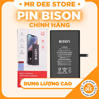  Pin Điện Thoại BISON Chính Hãng DUNG LƯỢNG CAO Dành Cho iP Các Dòng 7 8 X 11 12 13 14 15 SE-Mini Plus Pro ProMax 