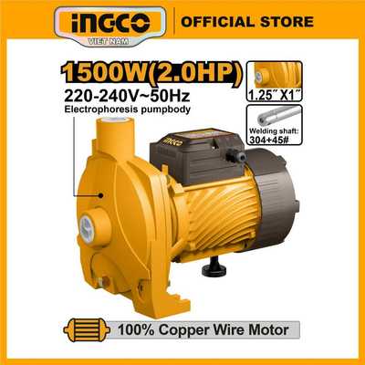 Máy bơm nước ly tâm 1500W, 2HP lưu lượng 146L/phút INGCO CPM150068