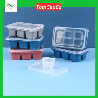  Khay làm đá mini 6 ngăn silicon có lắp đạy kháng khuẩn chống mùi tủ lạnh KLD6OSLC TCC.24 
