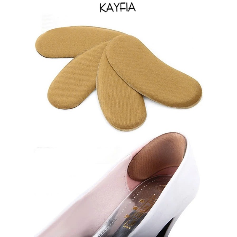 2 Miếng dán Gót Giày Cho Giày Cao Gót Mẫu , Chống Trầy Gót, Giảm Size màu đen, kem, nâu - KAYFIA