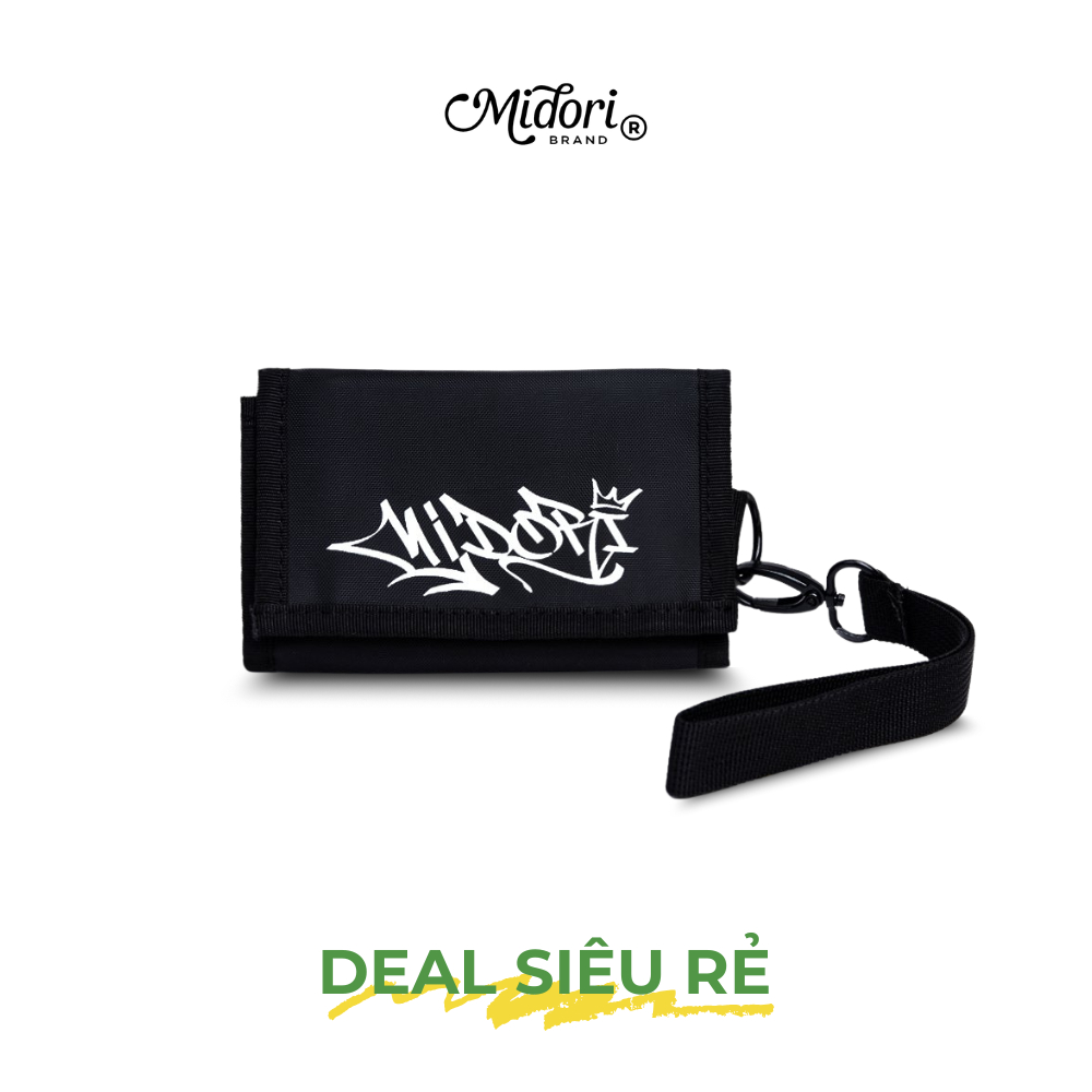 Ví Ngắn CHỮ KÝ Cầm Tay Nam Nữ Bóp Đựng Tiền Thẻ Nhiều Ngăn Thanh Lịch Trượt Nước | M STUDIO