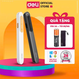 Bút Trình Chiếu DELI Bút Thuyết Trình Powerpoint Laser MA100 Điều Khiển Từ Xa 100M Kết Nối USB TypeC