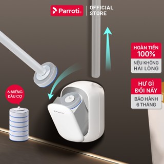 Bộ Cọ Bồn Cầu Cọ Toillet Thông Minh Dán Treo Tường Tự Động Đóng Mở Đầu Cọ Dùng 1 Lần Có Chất Tẩy Rửa Parroti - PC01 