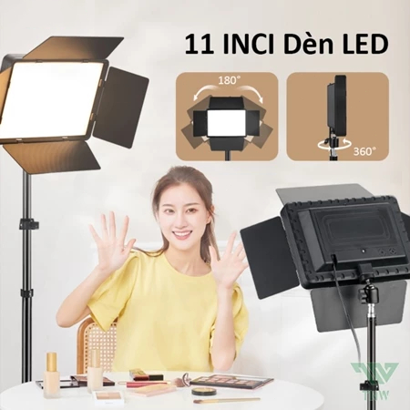 「Giao ngay nhanh」50W chụp ảnh LED bổ sung đèn, giá đỡ 2M, thích hợp cho studio chụp ảnh / chiếu sáng