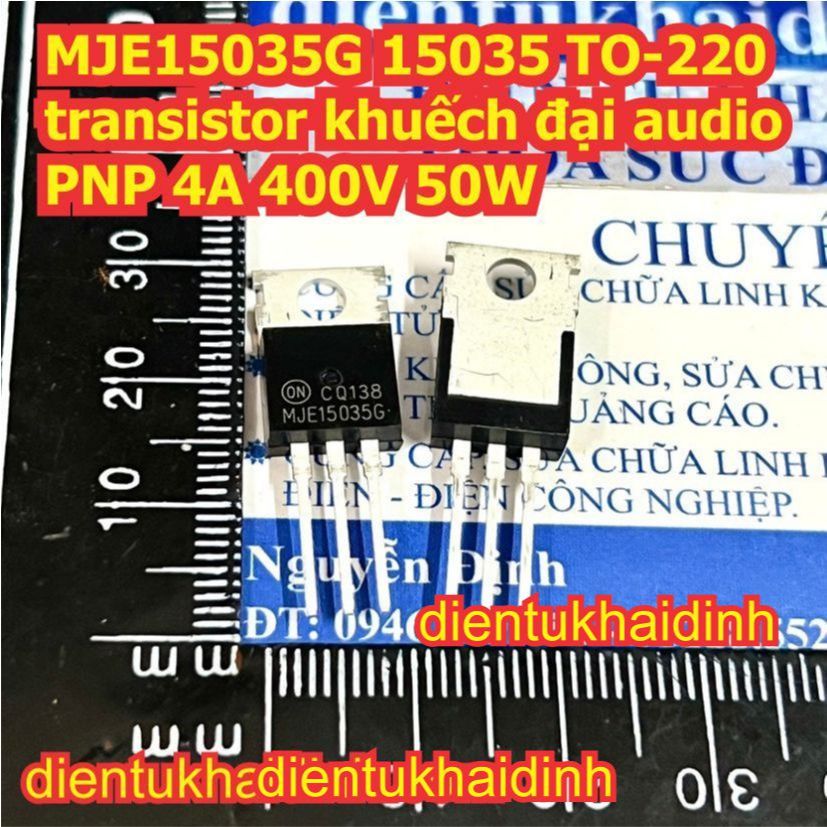 5 con MJE15034G MJE15034 15034 MJE15035G MJE15035 15035 TO-220 transistor khuếch đại audio NPN 4A 40