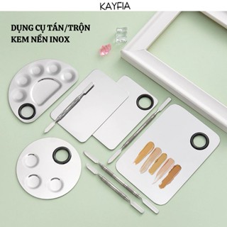  Khay Que Pha Trộn Tán Kem Nền Son Môi Bằng Inox Chuyên Dụng Cho Makeup - KAYFIA 