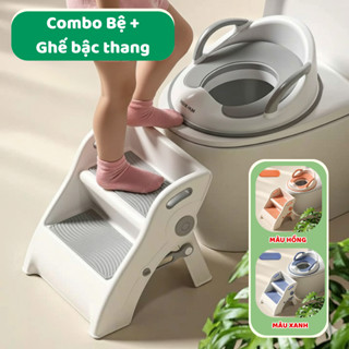 Ghế Bậc Thang Kê Chân Nhà Vệ Sinh Bằng Nhựa PP+TPE Thiết Kế Miếng Đệm Chống Trơn Trượt Có Gấp Gọn