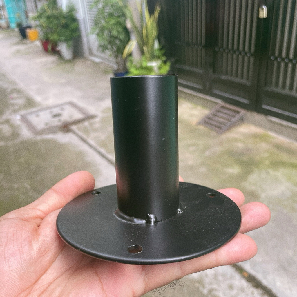 Chén loa sắt lỗ 3.45cm giá 35k/2 cái,ống dày 1.2ly đế dày 1.8ly(đế loa,cọc loa)