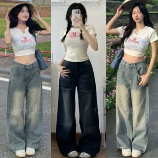 Quần Jeans Nữ Ống Đứng Dáng Suông Rộng GIÁ CỰC RẺ Từ 89k, Quần Bò CẠP CAO màu CALEM CLUB - WASH NEW 2024