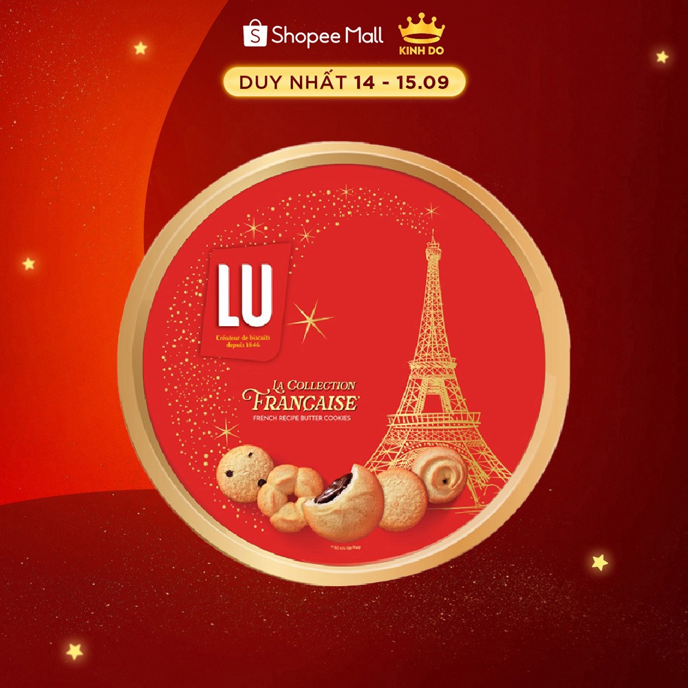 [CÓ TÚI GIẤY] Bánh Quy Bơ Thập Cẩm Công Thức Pháp LU Hộp 720G