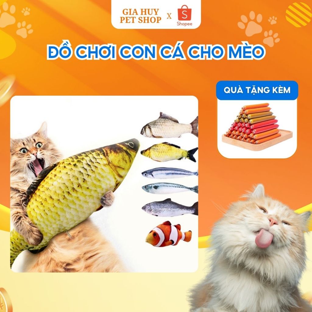Cá Đồ Chơi Cho Mèo-Đồ Chơi Con Cá Cho Mèo