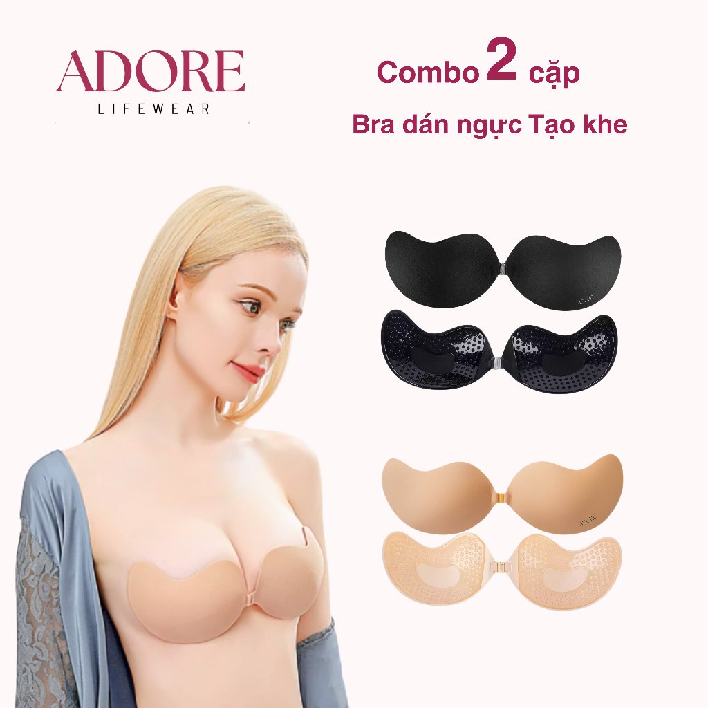 [ Combo 2 Cặp] Miếng dán Adore, Bra Dán Tạo Khe, Nâng Vòng 1 Hiệu Quả - Adore Lifewear