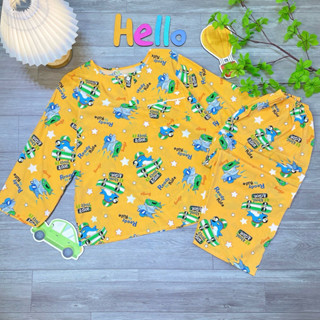 Size 2XL:(35-40kg) Đồ bộ tole tay dài quần dài bé trai thấm hút mồ hôi tốt cho bé, màu sắc đa dạng.