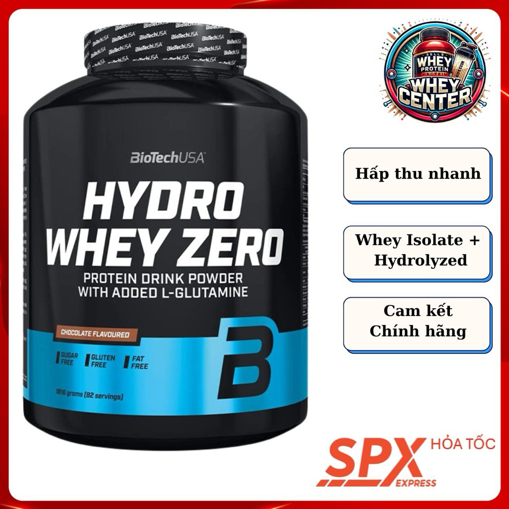 Hydro Whey Zero 4lbs l Whey Protein Hydrolyzed Isolate | Bột đạm hấp thu nhanh hỗ trợ tập luyện thể 