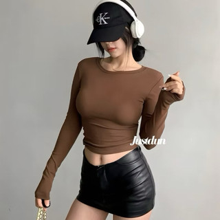 Áo Babytee Nữ Thun Gân Tăm Tay Dài – Basic Dễ Phối, Style Trẻ Trung
