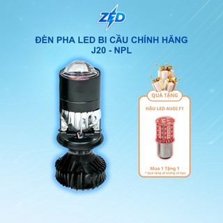 Đèn Pha LED Bi Cầu J20 55W Ánh Sáng Mạnh Mẽ, Trợ Pha Laser Chiếu Xa 12 24V Điện Bình Lắp Ô Tô, Xe Máy Chân H4 - Phụ Tùng