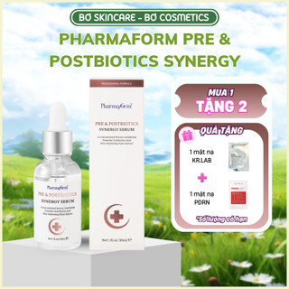   CHÍNH HÃNG  PHARMAFORM PRE & POSTBIOTICS SYNERGY SERUM - Tinh chất cân bằng và phục hồi hệ vi sinh vật trên da 