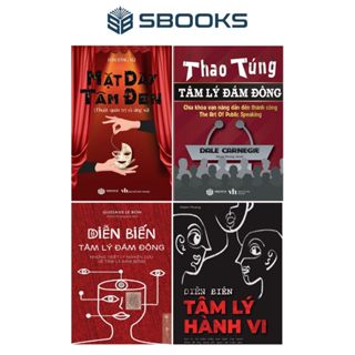 Combo 4 Cuốn Sách:  Mặt Dày Tâm Đen + Thao Túng Tâm Lý Đám Đông - Diễn Biến Tâm LÝ Đám Đông - Diễn Biến Tâm Lý Hành Vi