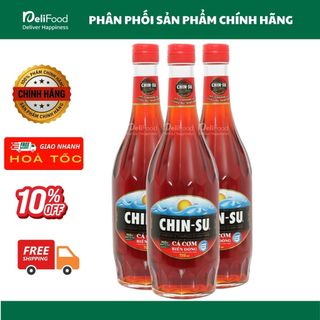 Nước Mắm Chinsu Cá Cơm Biển Đông 720ml - bữa cơm thêm đậm đà, vị cá cơm thơm nồng, ngọt hậu