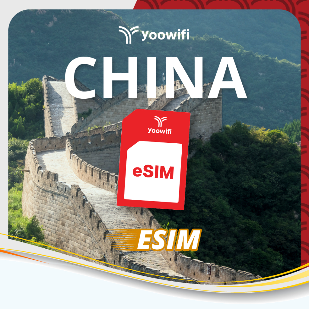 eSIM 5G Du Lịch Trung Quốc - Hồng Kông - Ma Cao (7 - 15 ngày) Quota High Speed Internet Yoowifi